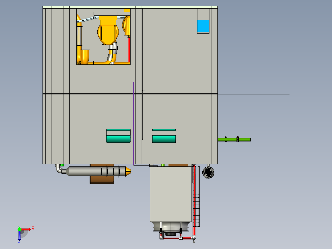 净化室（cero4+cad）俯视图