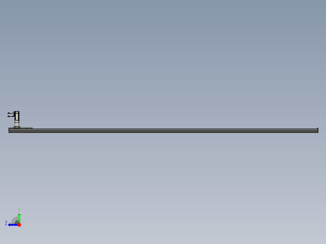 东锦齿条传动DH136G-S3550-BU-减速机+P400W右视图