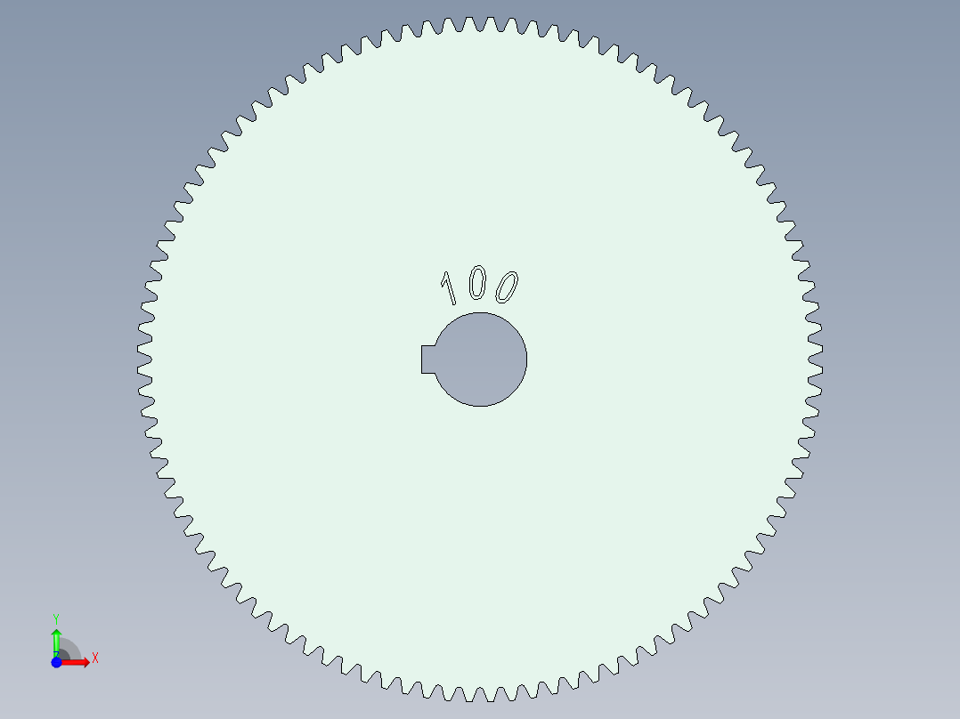 20款齿轮啮合 STP前视图