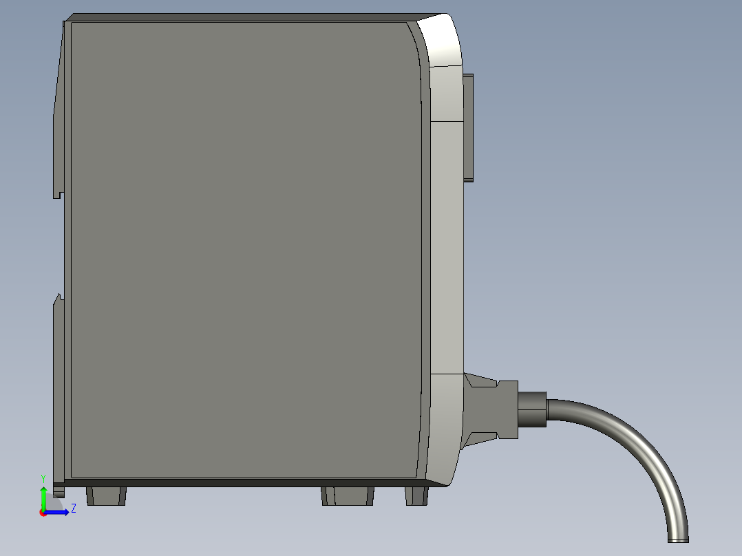 基恩士CV-3501_E300_kc图纸模型左视图