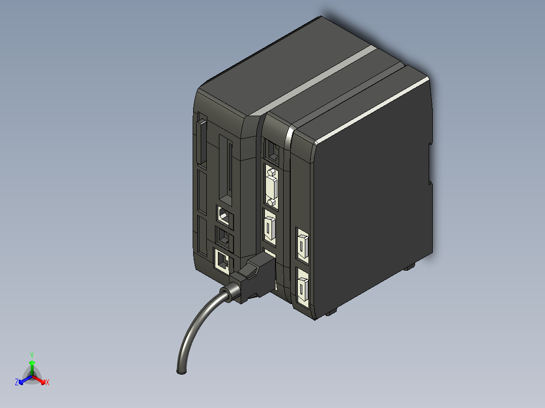 基恩士CV-3501_E300_kc图纸模型正等轴测图