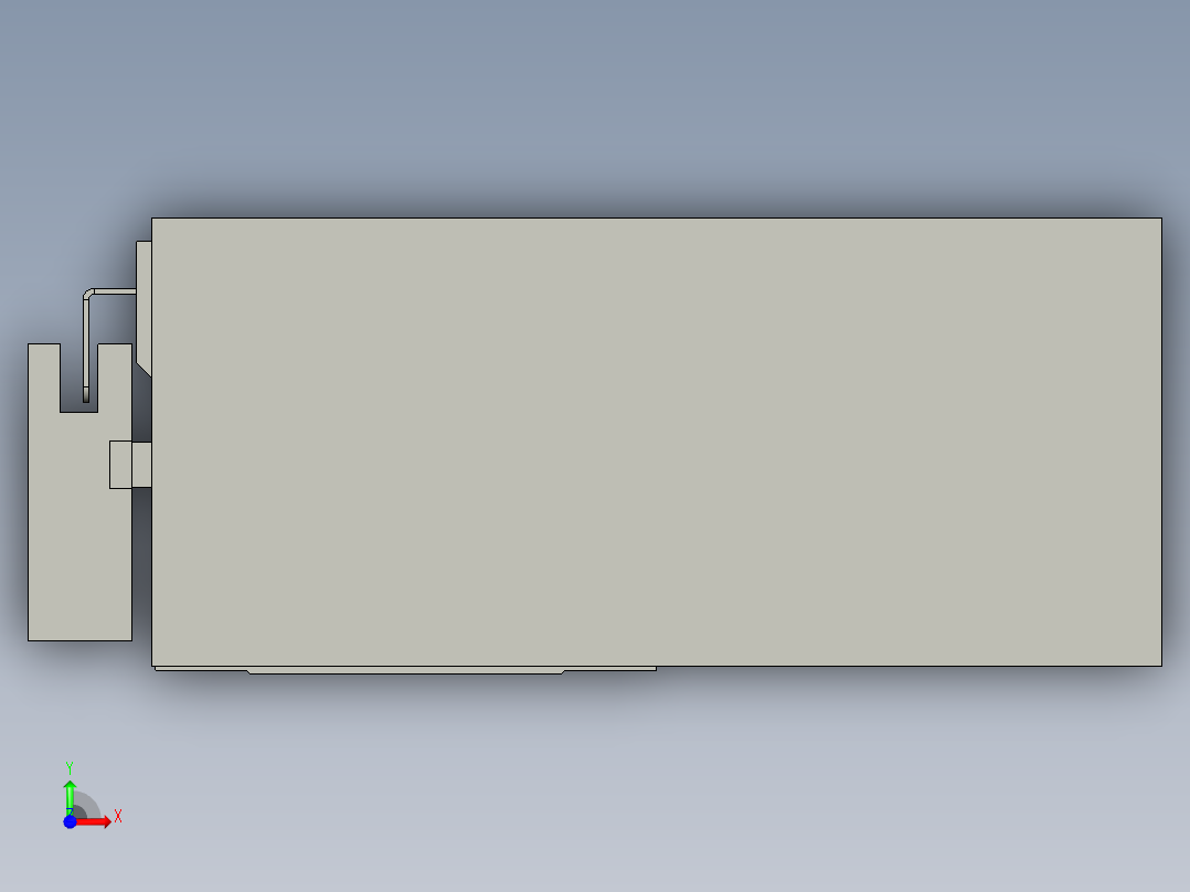 直线模组LHA6-S100-L-100W(16丝杆)设计图纸前视图