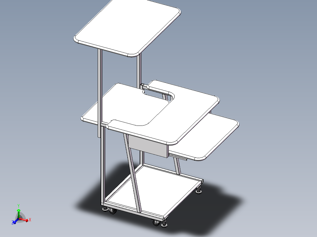 电脑桌设计图纸