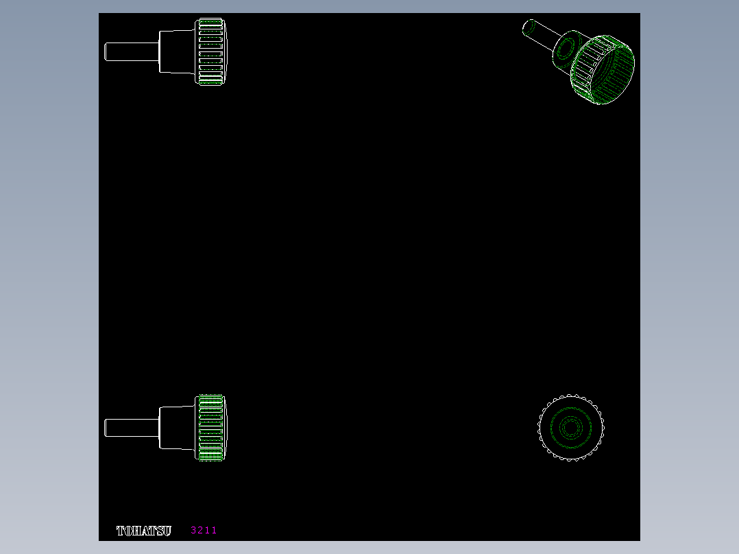 把手(凸紋)B.259p-2D多系列多零件图纸模型