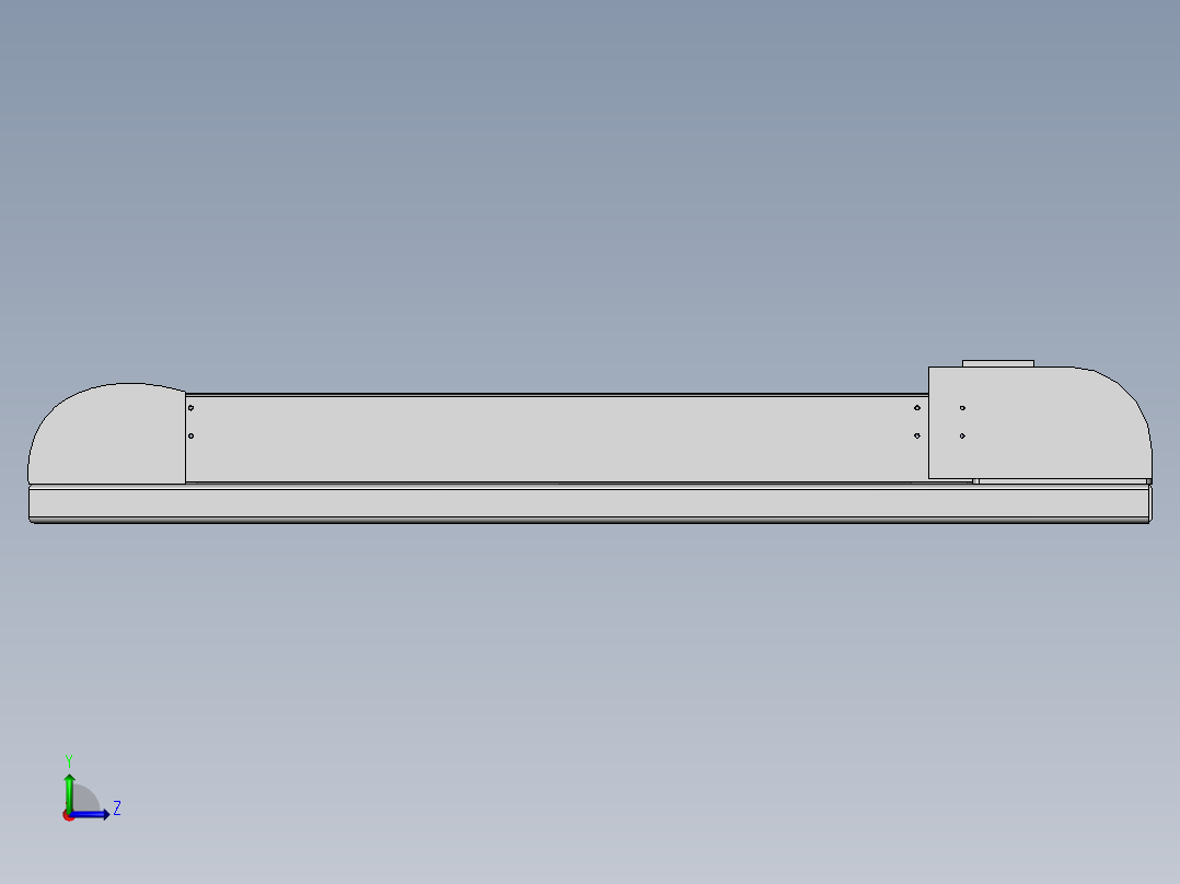 跑步机模型左视图