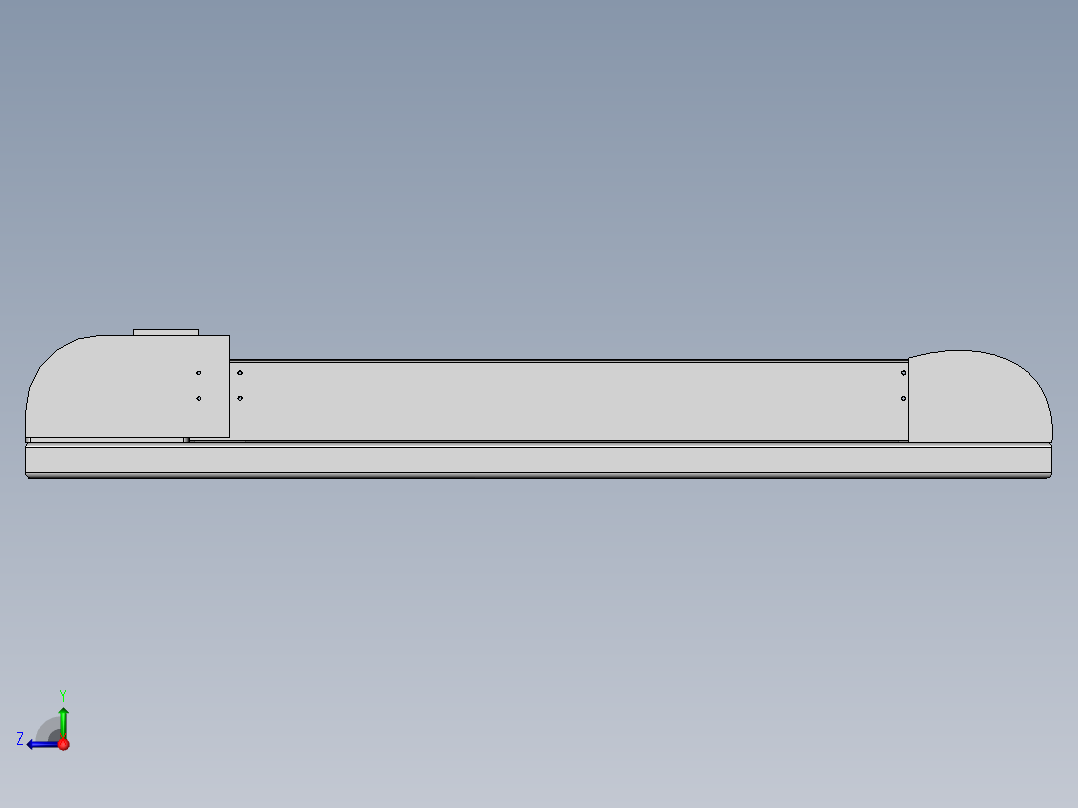 跑步机模型右视图