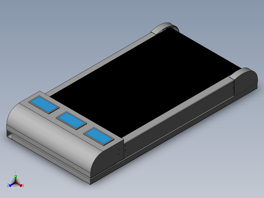 跑步机模型正等轴测图