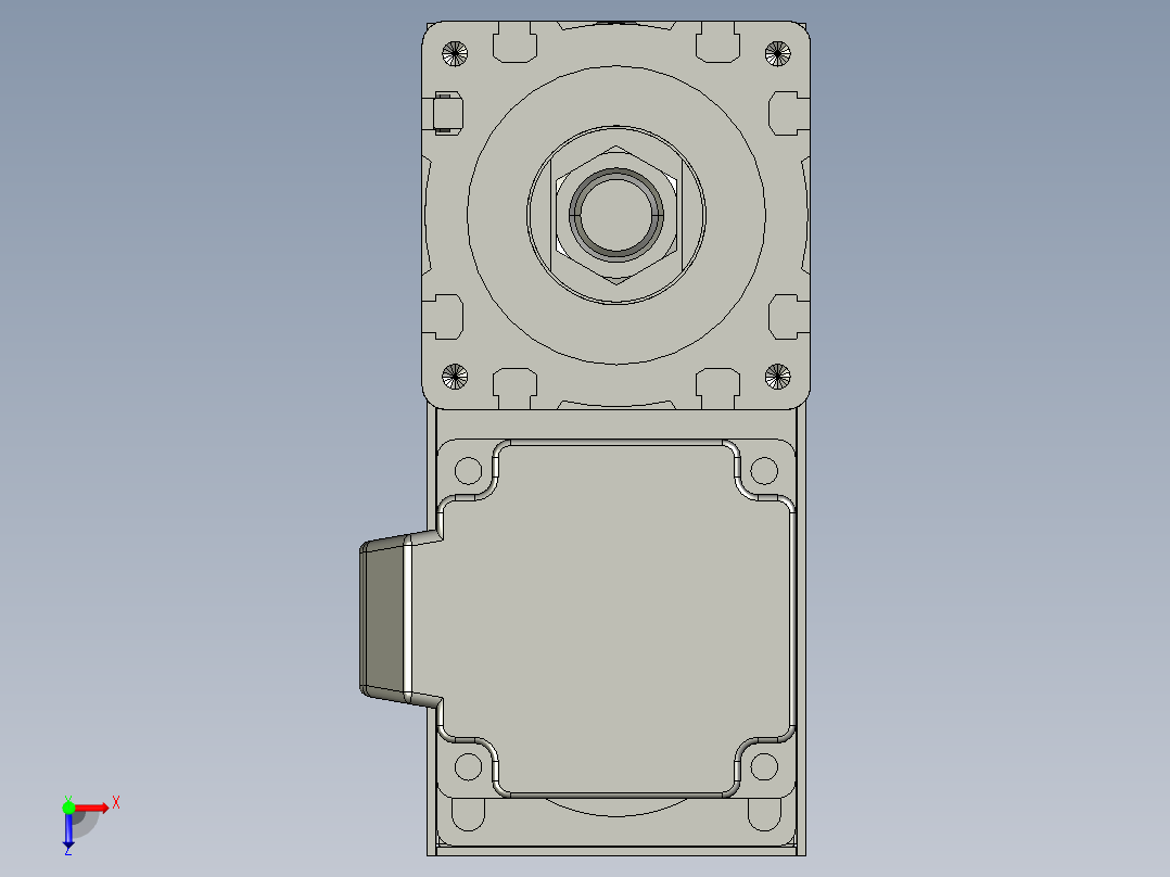 12VZ电动缸-VZ6-S200-BD俯视图