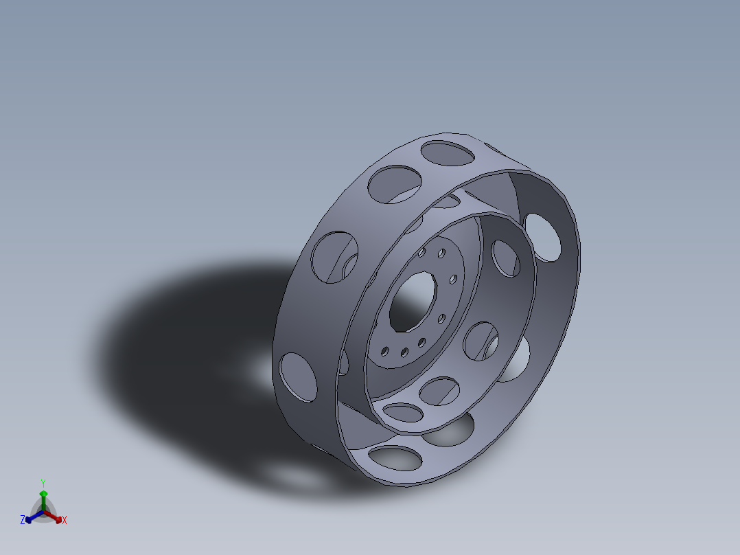 尾桨正等轴测图