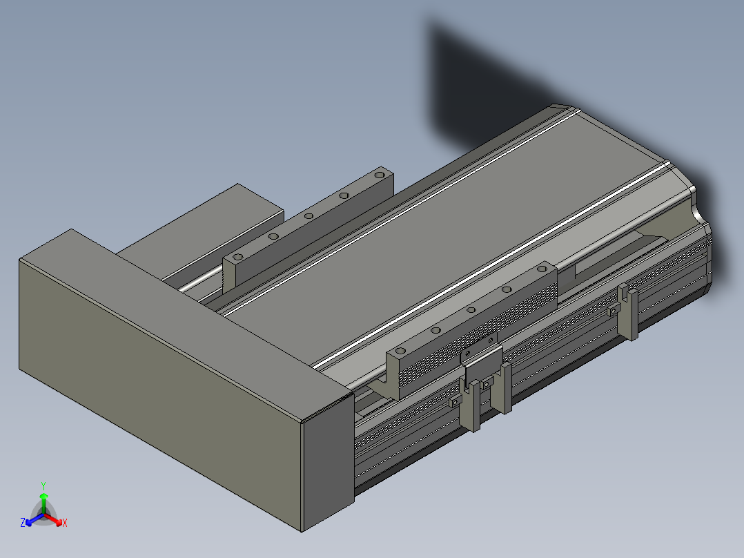 直线模组LHA170-S100-R设计图纸