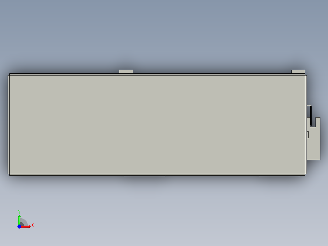 直线模组LHA170-S100-R设计图纸前视图