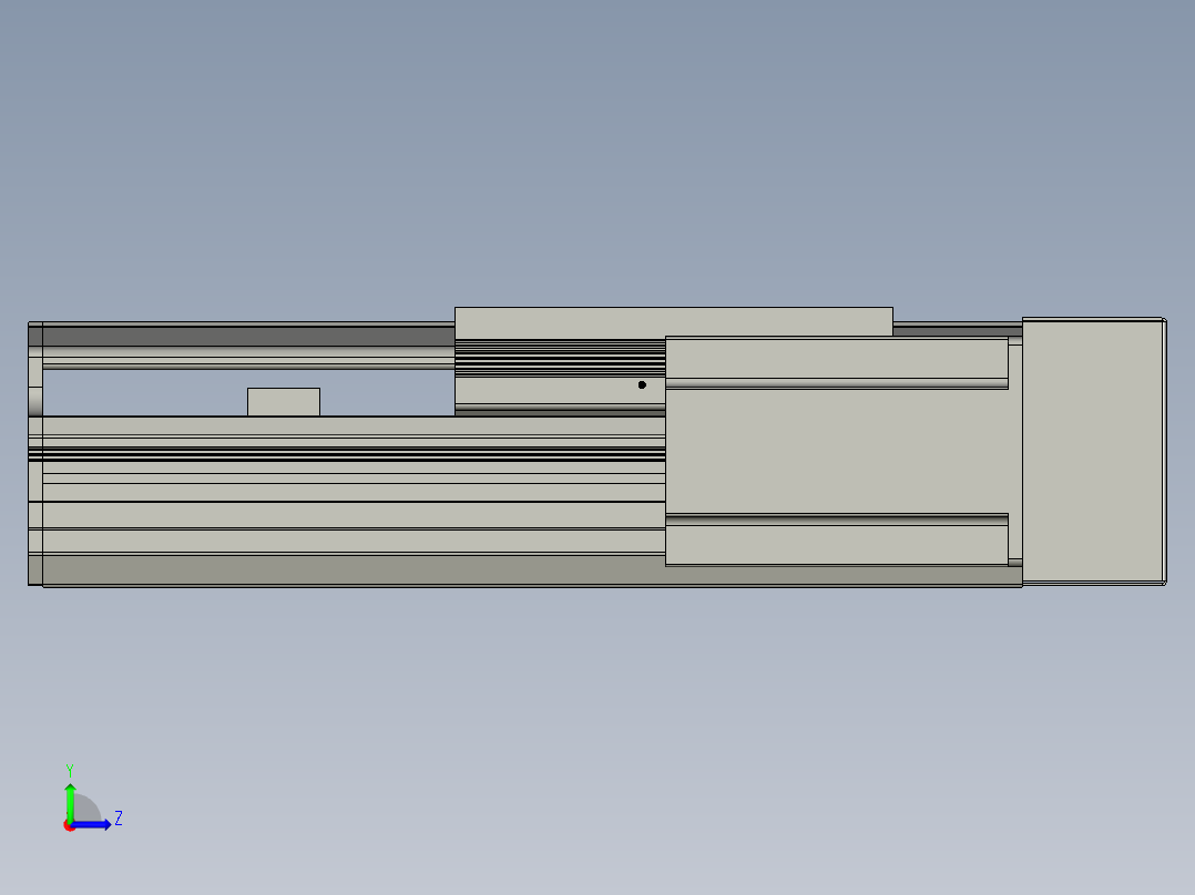 直线模组LHA170-S100-R设计图纸左视图