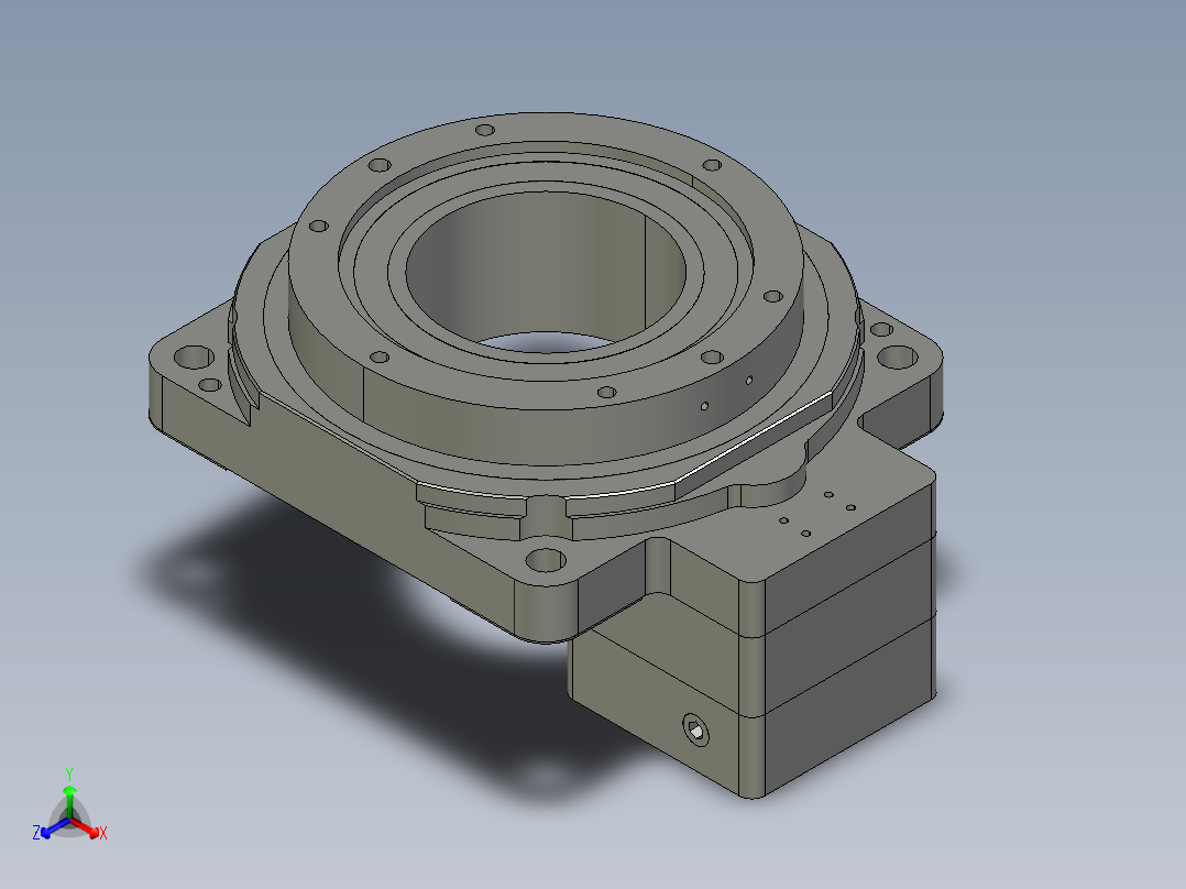 中空旋转平台KFN130-10开键槽(14-35 50-3 4-5.5-70)