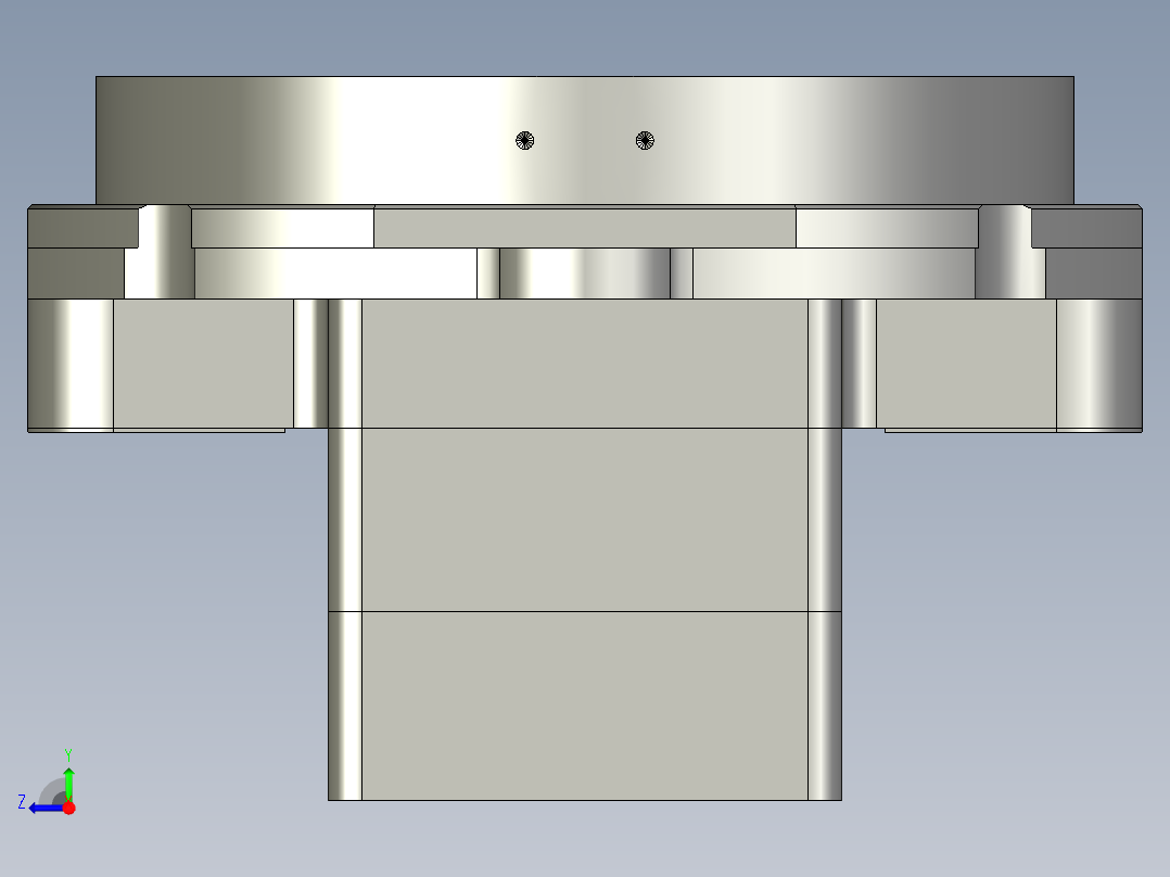 中空旋转平台KFN130-10开键槽(14-35 50-3 4-5.5-70)右视图