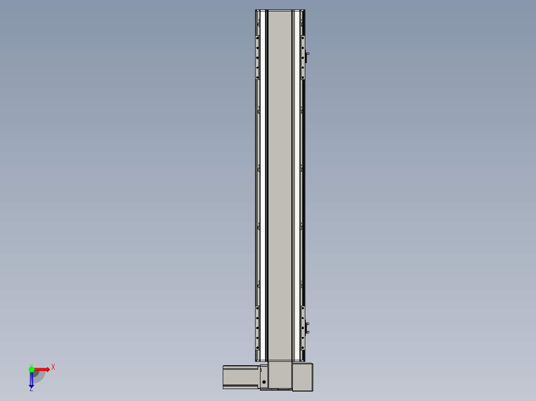 直线模组LHB17-L40-S900-RD设计图纸俯视图
