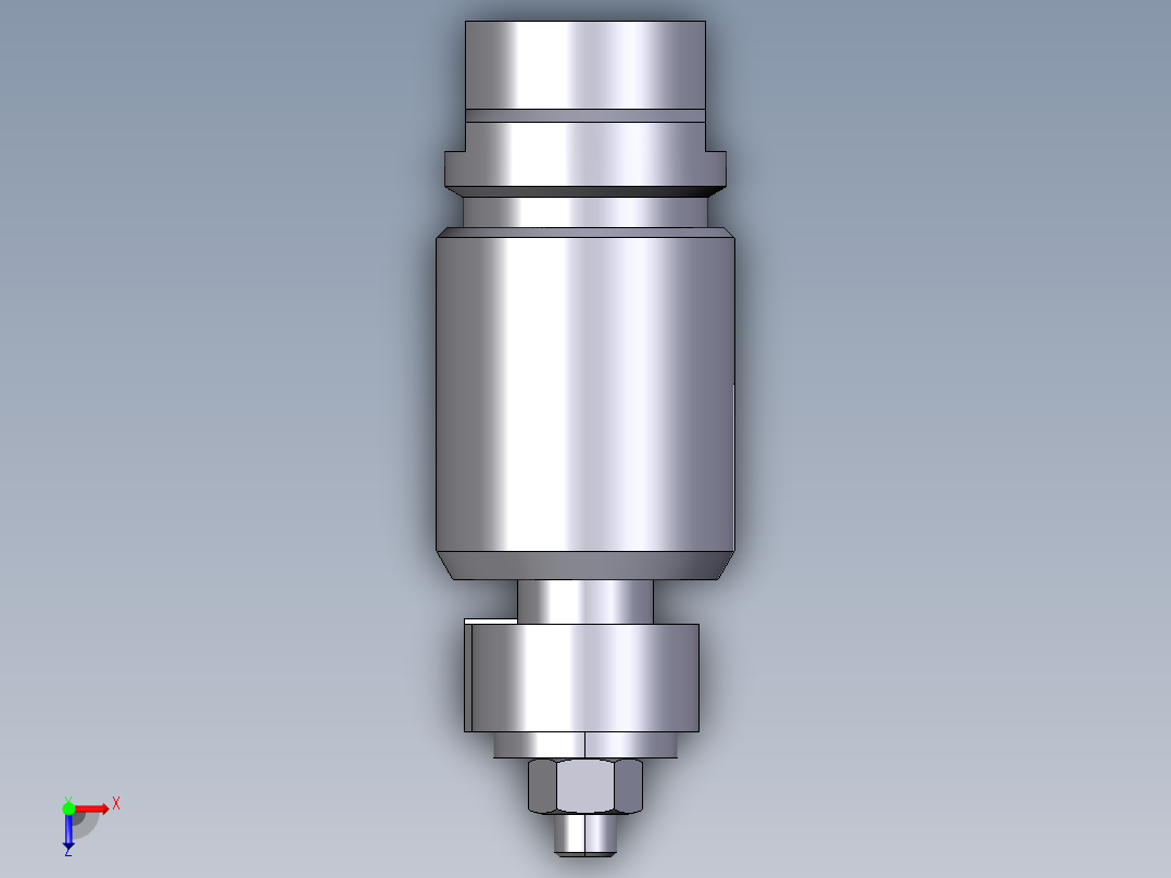 浮動夾持支撐座2332-3D多系列多零件图纸模型俯视图