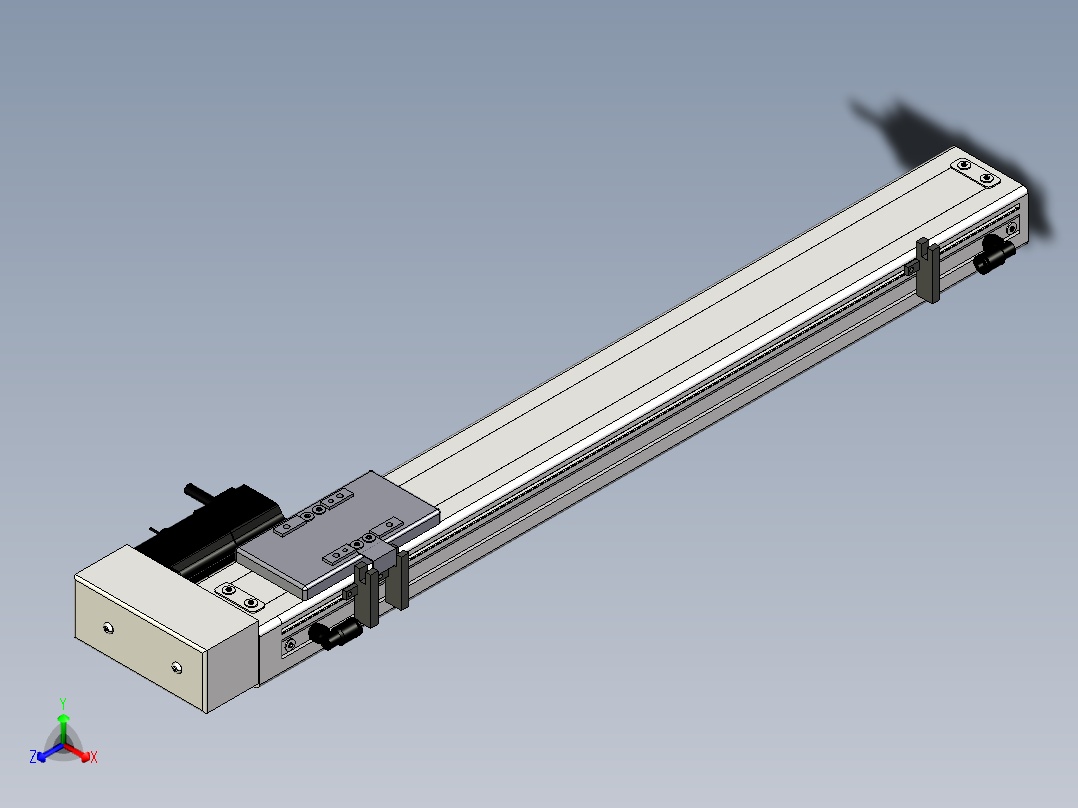 Toyo东佑达直线模组-ECH6-450-BR.igs正等轴测图