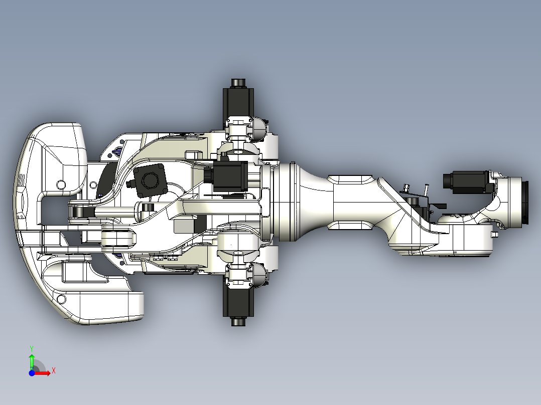 那智机器人nachi mc700 6axis industrial robot前视图