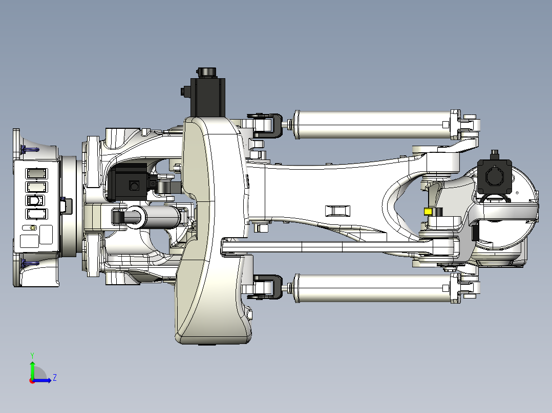 那智机器人nachi mc700 6axis industrial robot左视图