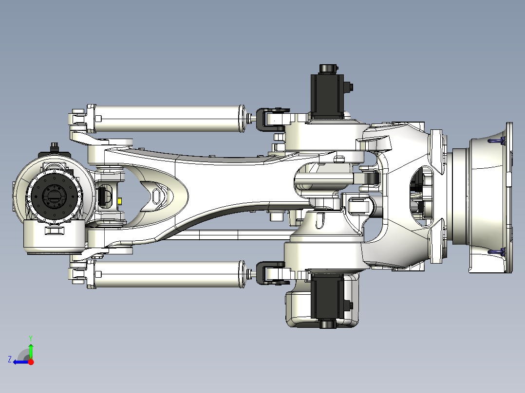 那智机器人nachi mc700 6axis industrial robot右视图