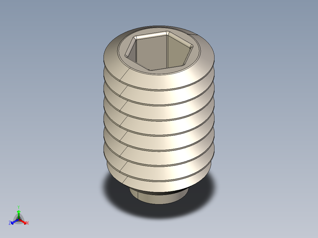 紧固件-STEP 0.3750 Allen Screw