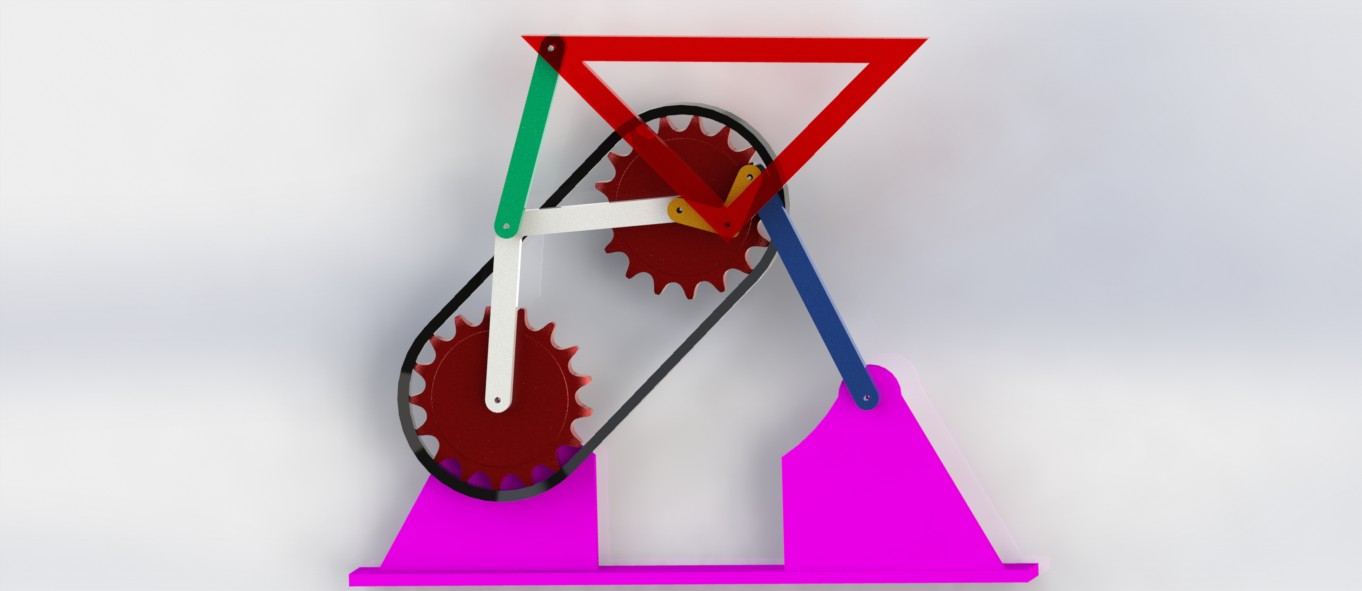 Q403-直线引导机构设计及运动仿真【三维SolidWorks】