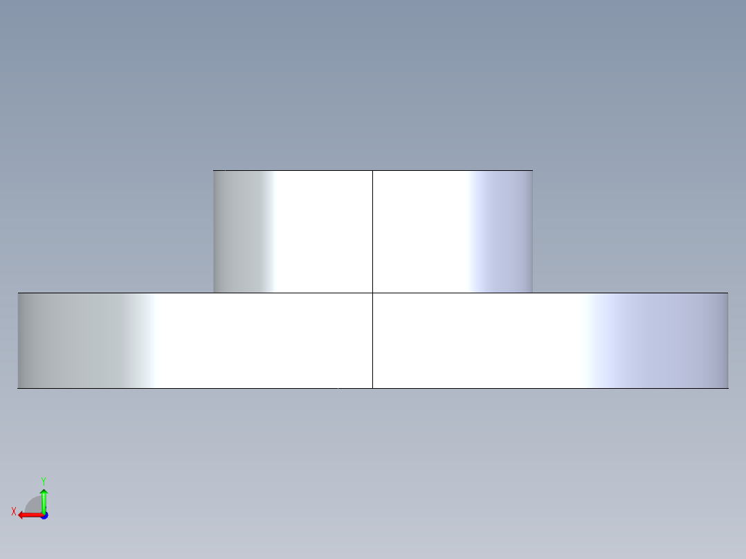 聚氯乙烯配件23-Sch80_Flange One-Piece_SOC_851-012_1.25in后视图