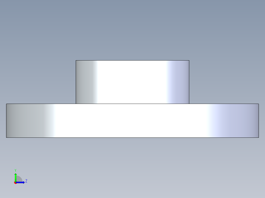 聚氯乙烯配件23-Sch80_Flange One-Piece_SOC_851-012_1.25in左视图