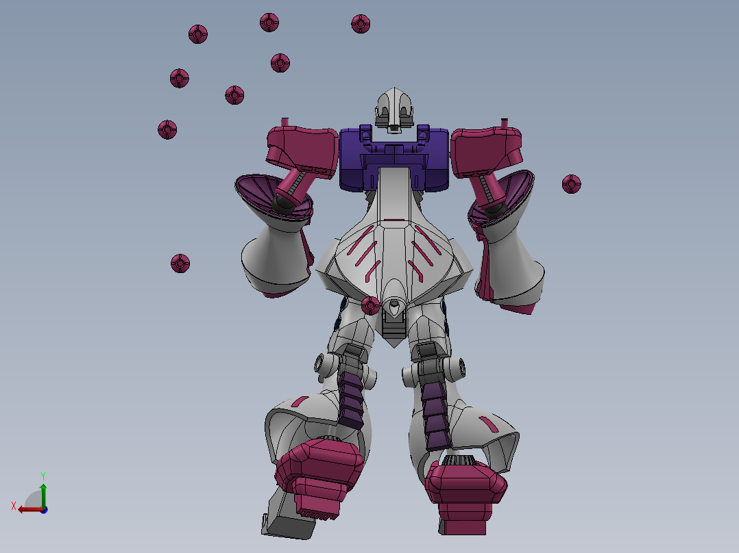 AMX-004 Qubeley变形金刚后视图