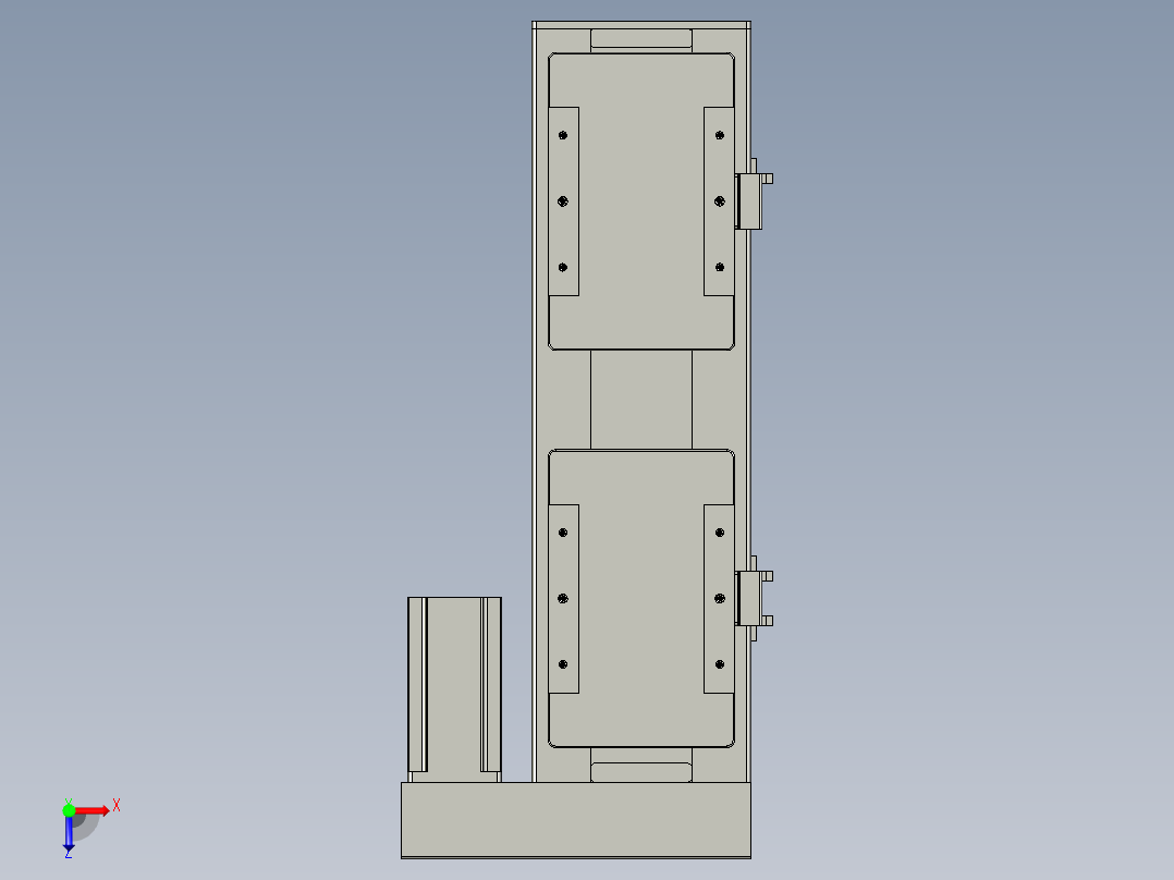 直线模组LHC14-S200-R设计图纸俯视图
