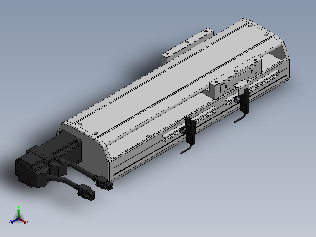 精密模组MY100-T10-100L-BC-P10B-C4-C正等轴测图
