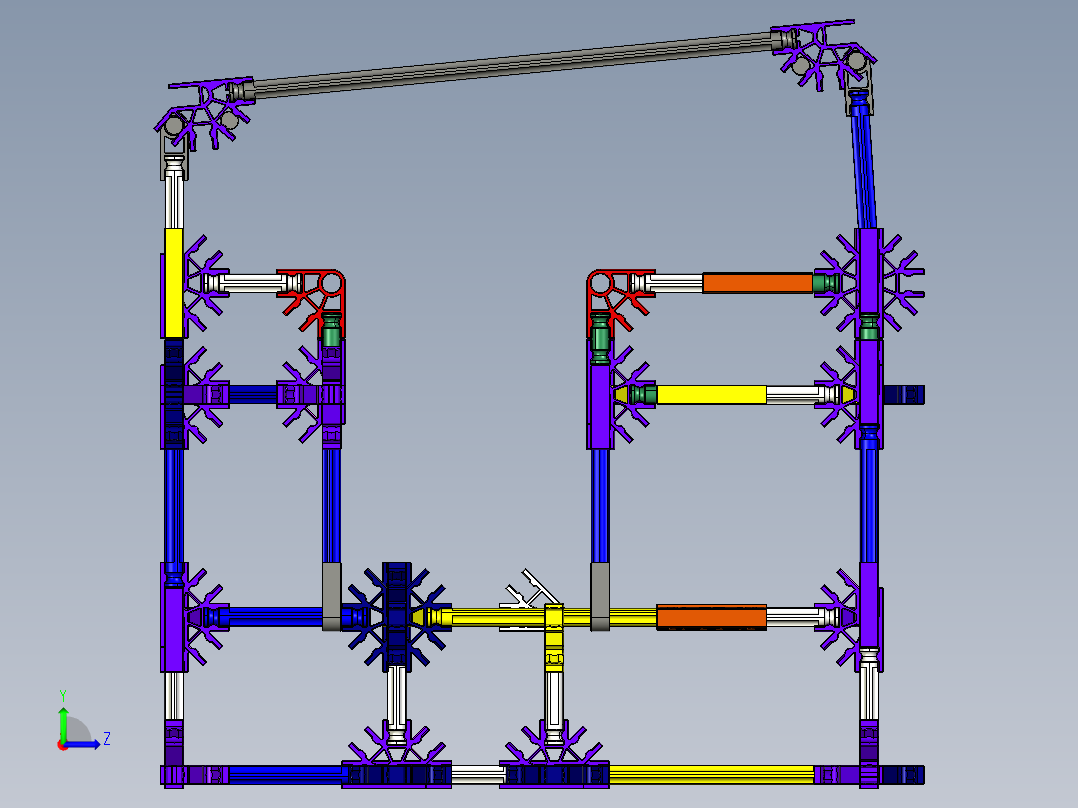 966过山车PROE设计左视图
