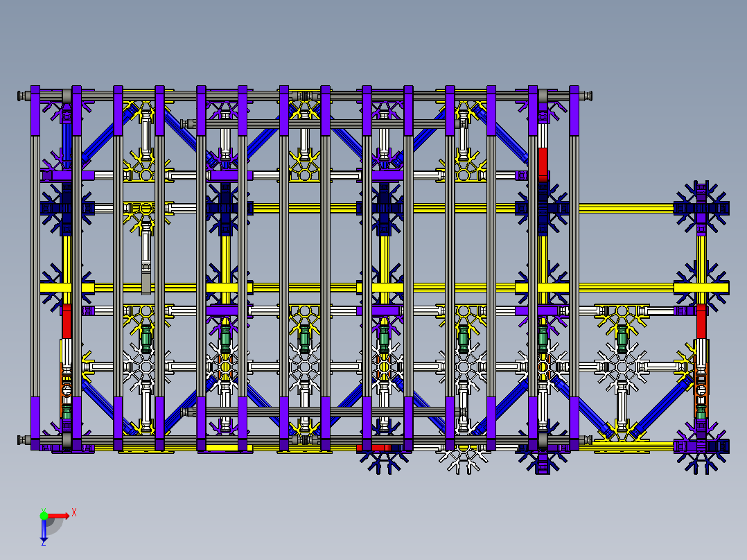 966过山车PROE设计俯视图