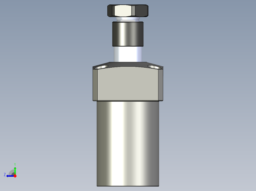 KOSMEKLHS0400-GR-Y45多系列多零件图纸模型右视图