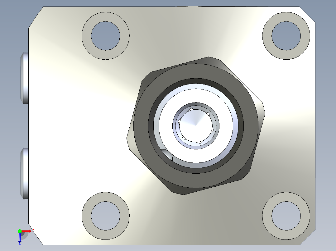 KOSMEKLHS0400-GR-Y45多系列多零件图纸模型俯视图