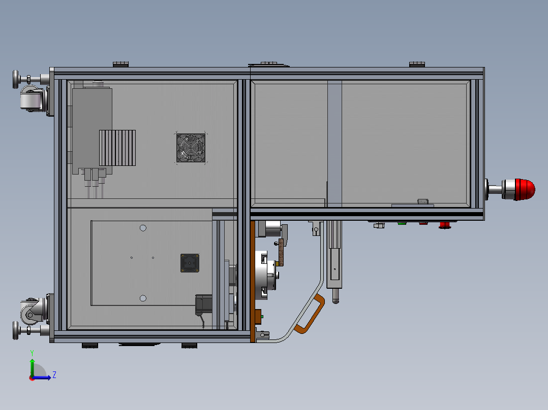 无刷直流电机反电动势测试机sw2018可编辑左视图