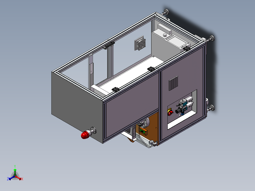 无刷直流电机反电动势测试机sw2018可编辑正等轴测图