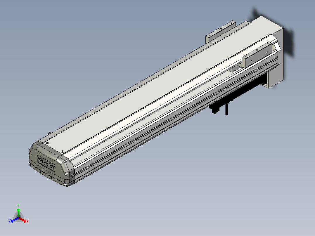 Toyo东佑达直线模组-ETH13-550-BM-400W+煞車正等轴测图
