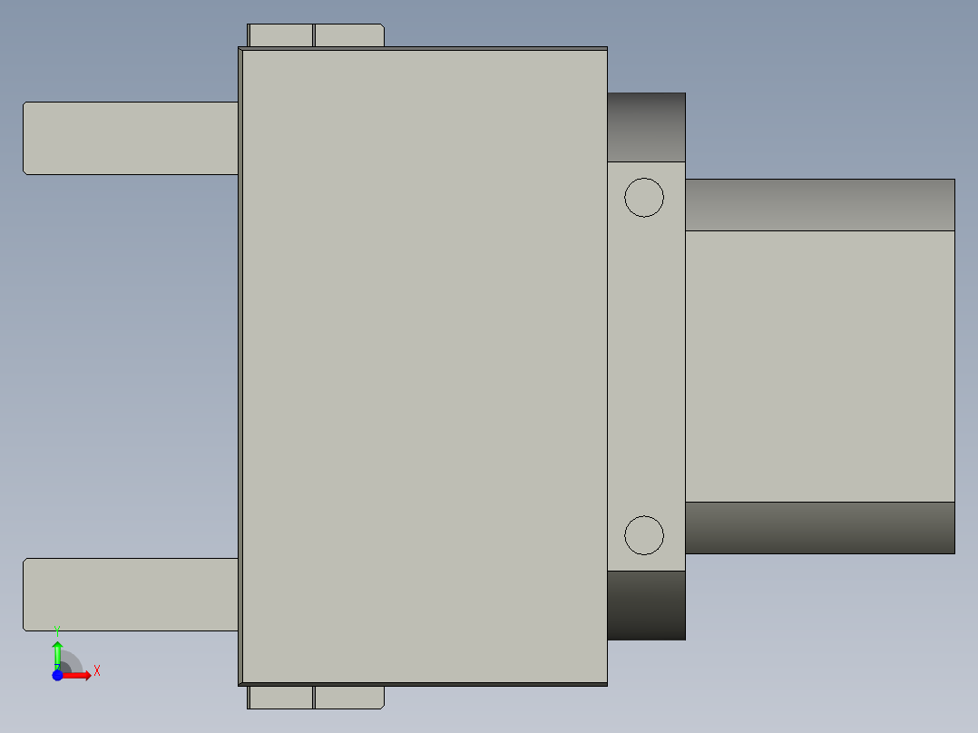 普通气爪PH01K-60前视图