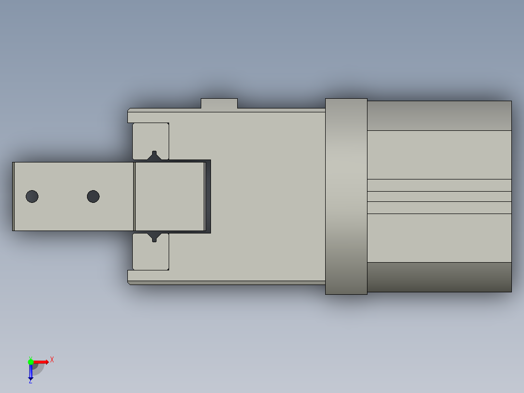普通气爪PH01K-60俯视图