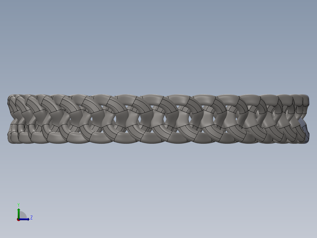 手镯，链条左视图