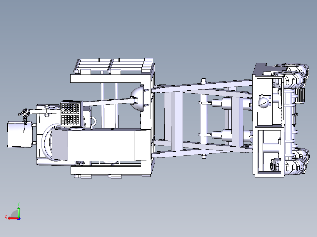 水果采摘修剪升降车后视图