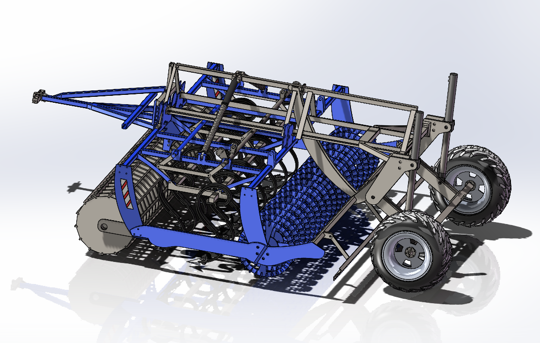 基于SolidWorks耕地犁犁铧的上下摆动的结构设计-资料