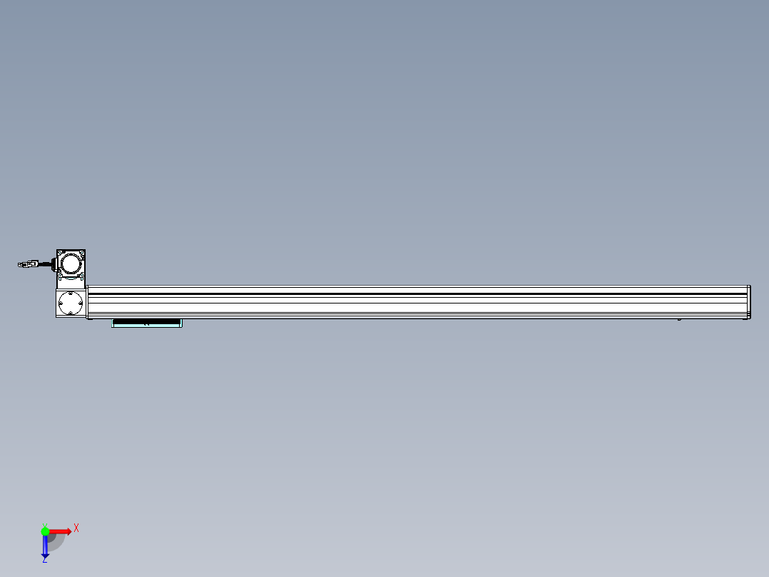 威洛博VBC同步带传动一无尘环境VBC14-L45-S1200-BLD-ZP40-C3俯视图