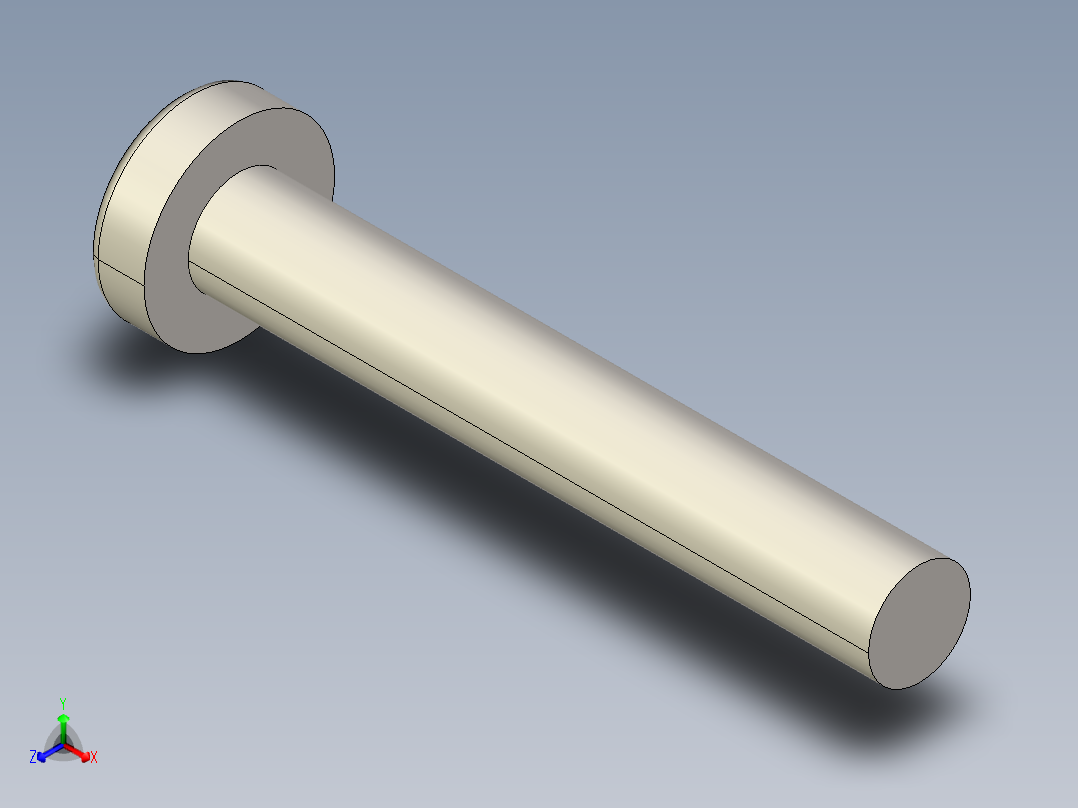 螺丝 M3 十字盘头-M3 x 20 Screw head.STEP正等轴测图