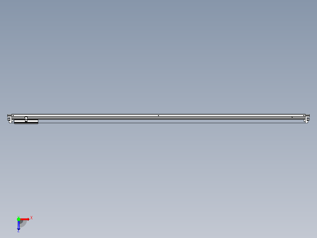威洛博VL系列直线电机模组-VL14S3-S2350俯视图