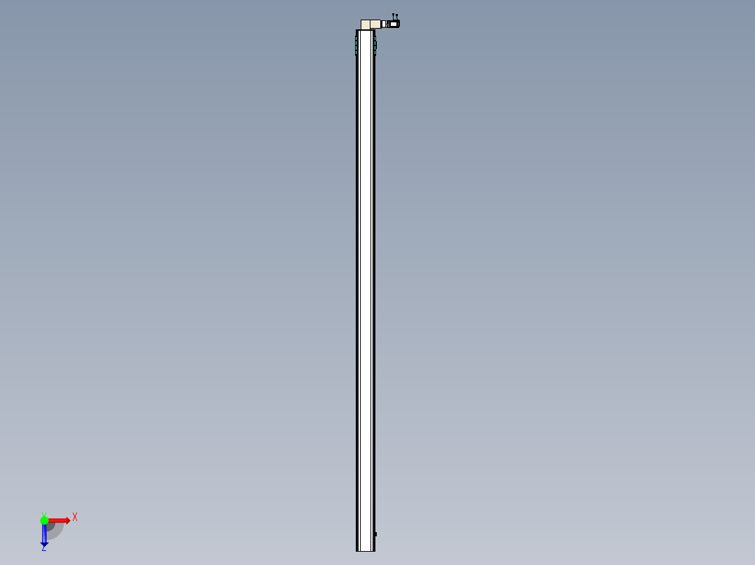 同步带滑台-半封闭B22-L100-C-S1000-R-P75-D3-N5俯视图