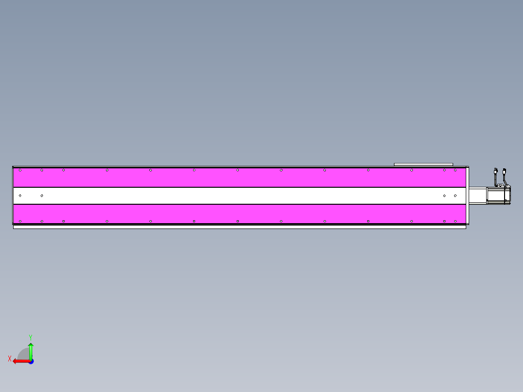 VF丝杆传动-一般环境VF27-Lxx-C-S1700-BC-ZP75-C3后视图