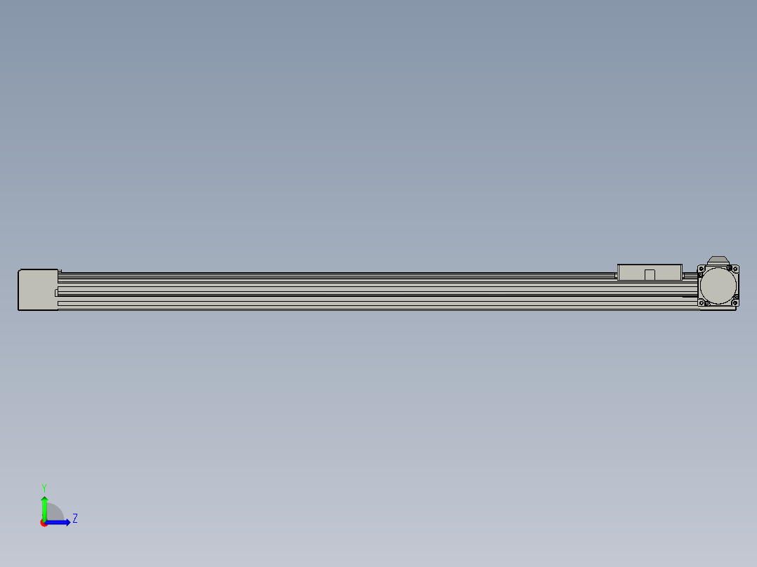 威洛博直线电机模组EB4-L80-S750-R-57-MS3左视图