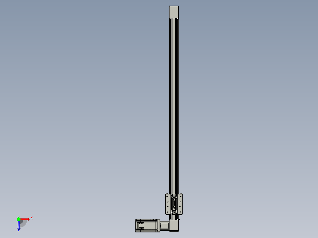 威洛博直线电机模组EB4-L80-S750-R-57-MS3俯视图